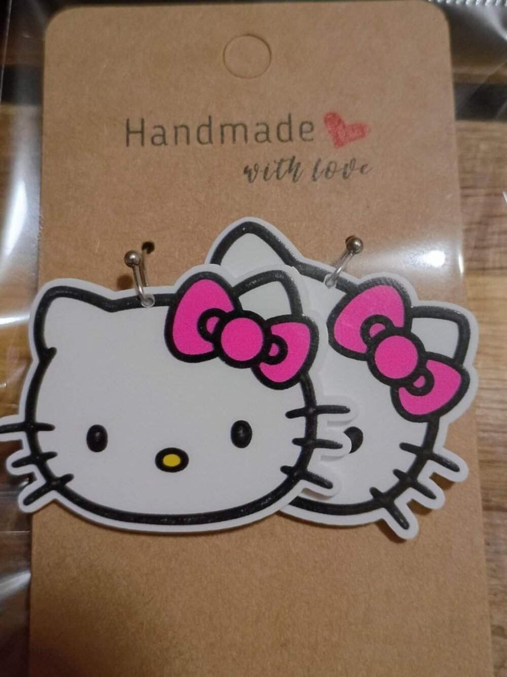 Hello Kitty Pink Bow Fashion Earrings